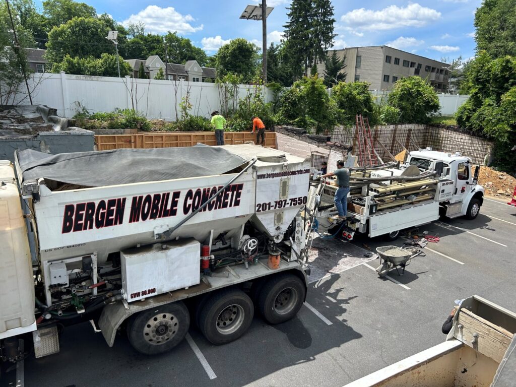 Concrete Pumping Truck from Bergen Mobile Concrete in Northern New Jersey